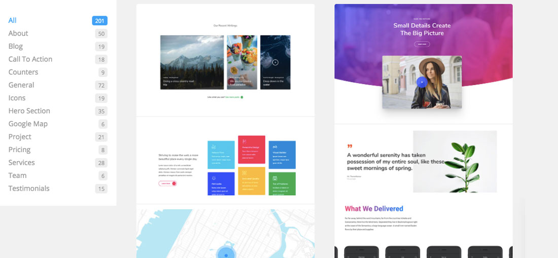 Drag'n Drop Website Template Builder