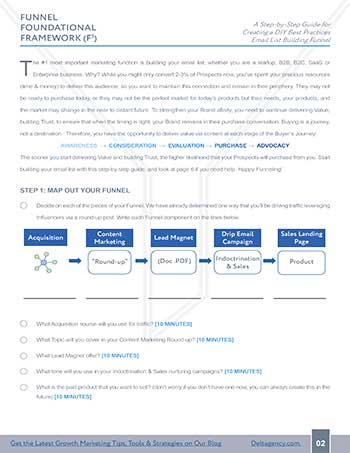 Foundational Funnel Framework guide page 2