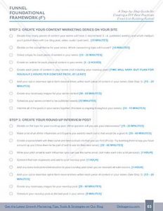 Foundational Funnel Framework guide page 3