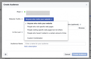 Facebook custom audience parameters